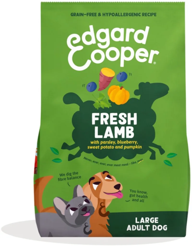 hond adult brok lam 12kg met extra snacks 100 gram de Edgard & Cooper – photo produit