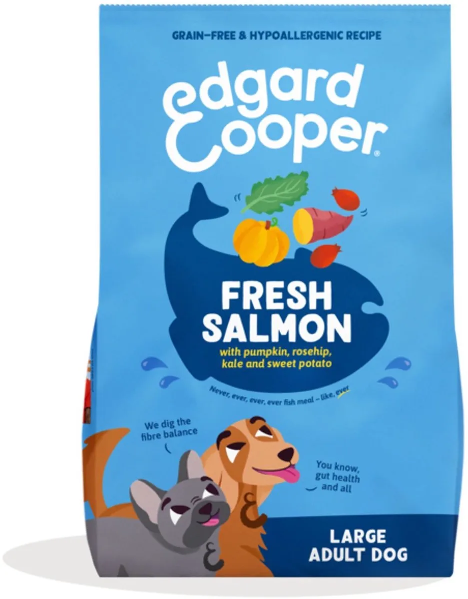 hond adult brok vis 12kg met extra rocco sticks de Edgard & Cooper – photo produit