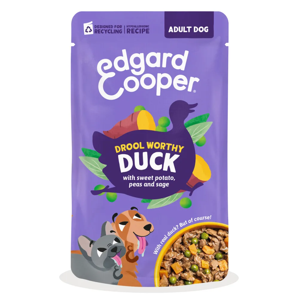Hond Adult Stew Pouch Eend 150 gr fra Edgard & Cooper – produktbillede