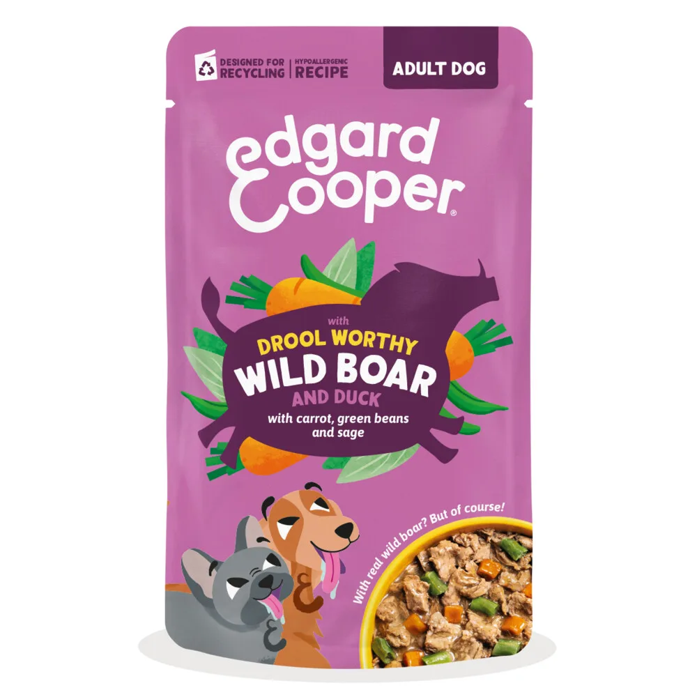 Hond Adult Stew Pouch Zwijn 150 gr von Edgard & Cooper – Produktfoto