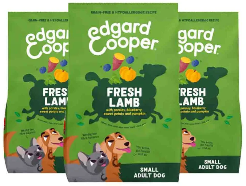 Hondenvoer Droog Adult Small Lam - 3 x 700 gr - Voordeelverpakking by Edgard & Cooper – product photo