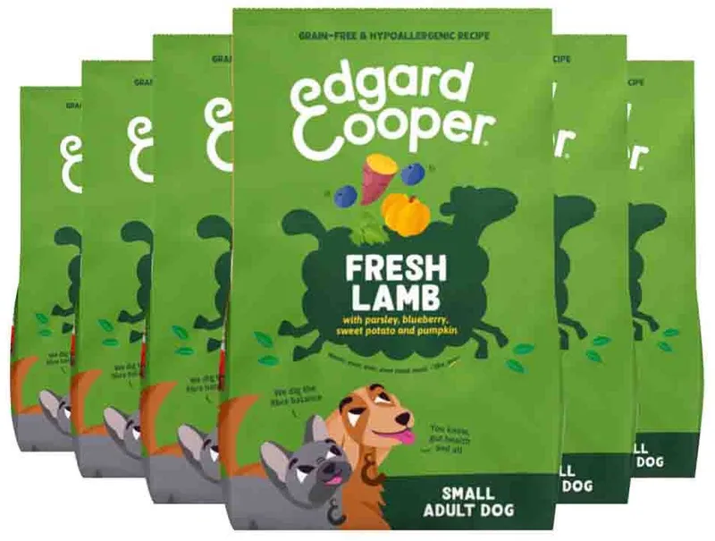 Hondenvoer Droog Adult Small Lam - 6 x 700 gr - Voordeelverpakking by Edgard & Cooper – product photo