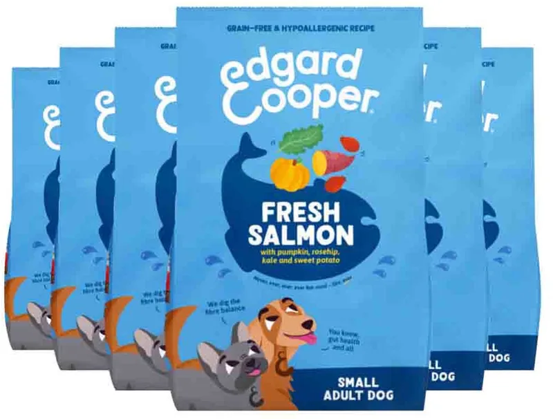 Hondenvoer Droog Adult Small Zalm - 6 x 700 gr - Voordeelverpakking von Edgard & Cooper – Produktfoto