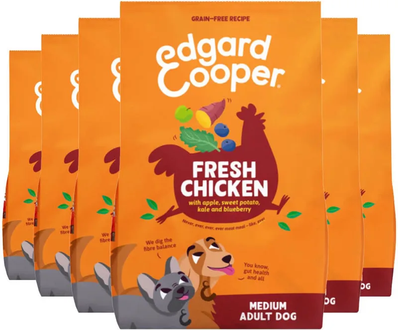 Hondenvoer Droog Kip Medium - 6 x 1 kg - Voordeelverpakking by Edgard & Cooper – product photo