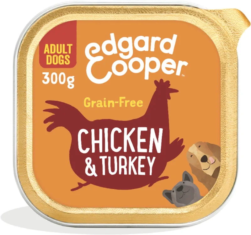 Hondenvoer in kuipje met Kip â€“ 11x 150g von Edgard & Cooper – Produktfoto