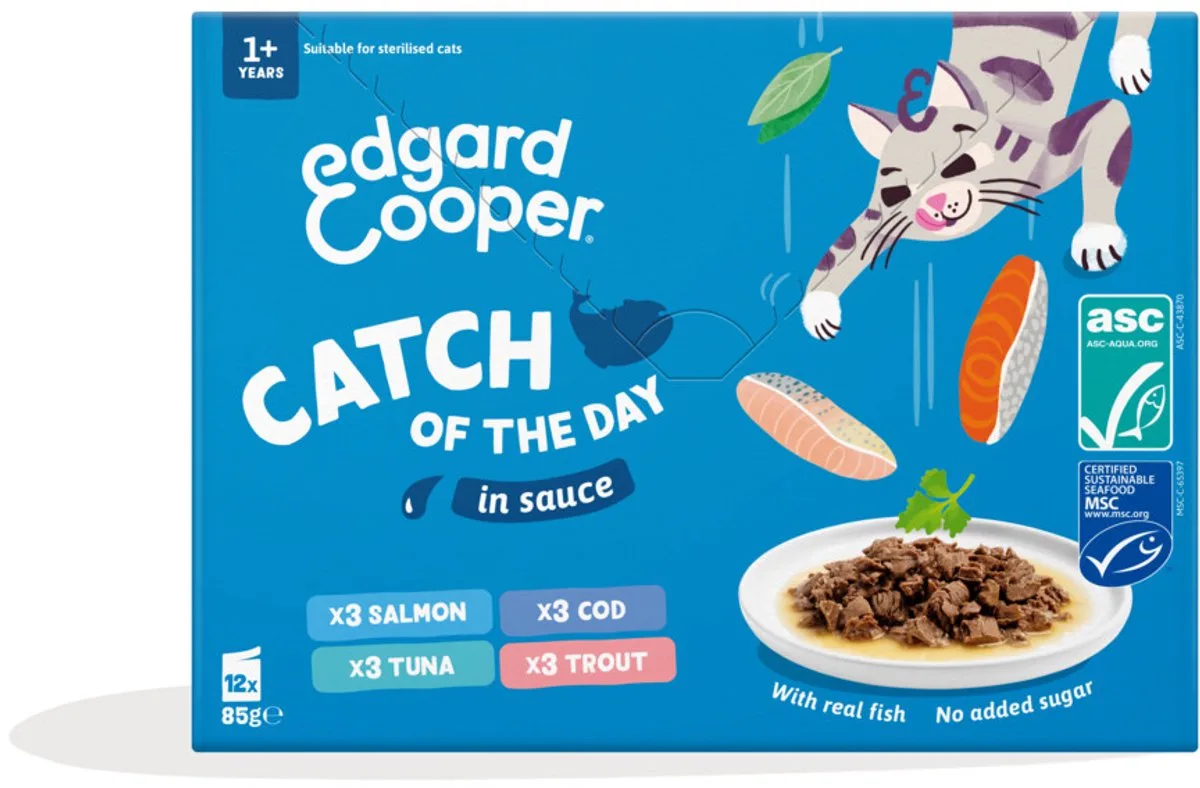 Kat Adult Saus Pouch Catch MP - 12x85 gr von Edgard & Cooper – Produktfoto