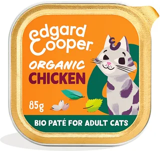 Kattenvoer Adult Pate Biologische Kip 85 gr de Edgard & Cooper – photo produit 1 sur 4