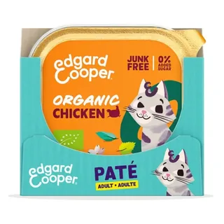 Kattenvoer Adult Pate Biologische Kip 85 gr de Edgard & Cooper – photo produit 3 sur 4