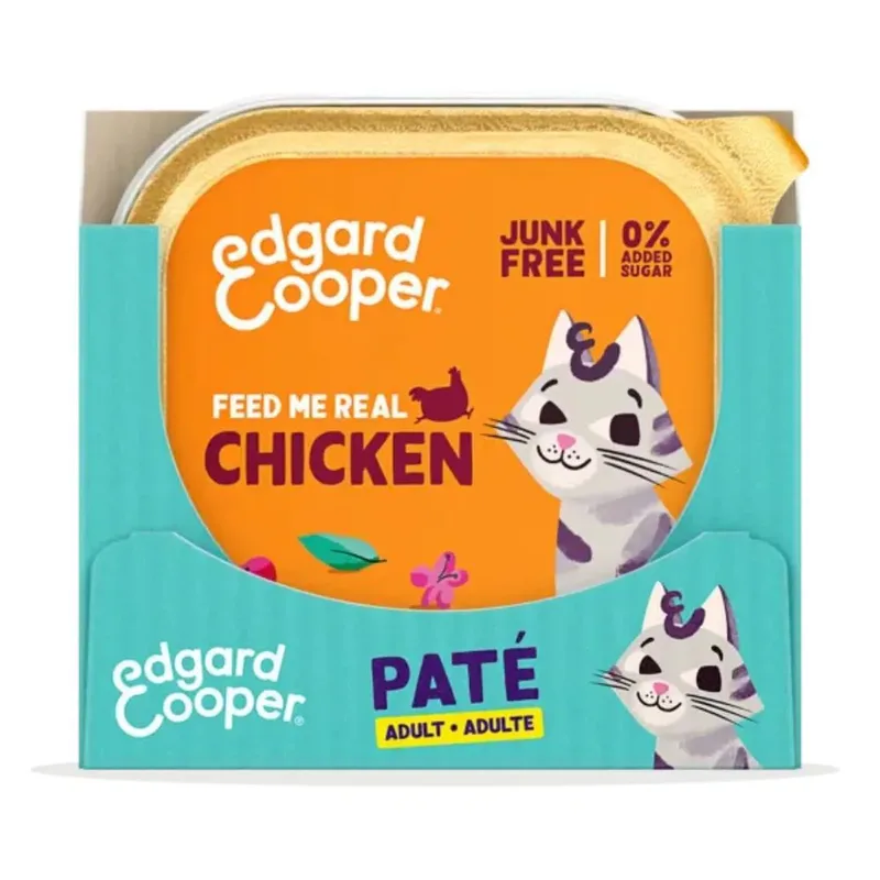 Kattenvoer Adult Pate Kip 85 gr by Edgard & Cooper – product photo 2 of 4