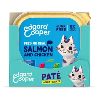 Kattenvoer Adult Pate Zalm - Kip 85 gr de Edgard & Cooper – photo produit 3 sur 4