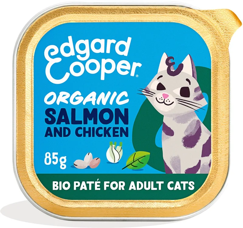 Kattenvoer Adult Pate Zalm - Kip 85 gr by Edgard & Cooper – product photo