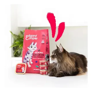 Kattenvoer Brokjes - Graanvrij - Verse Kalkoen & Kip - 2kg by Edgard & Cooper – product photo 3 of 4