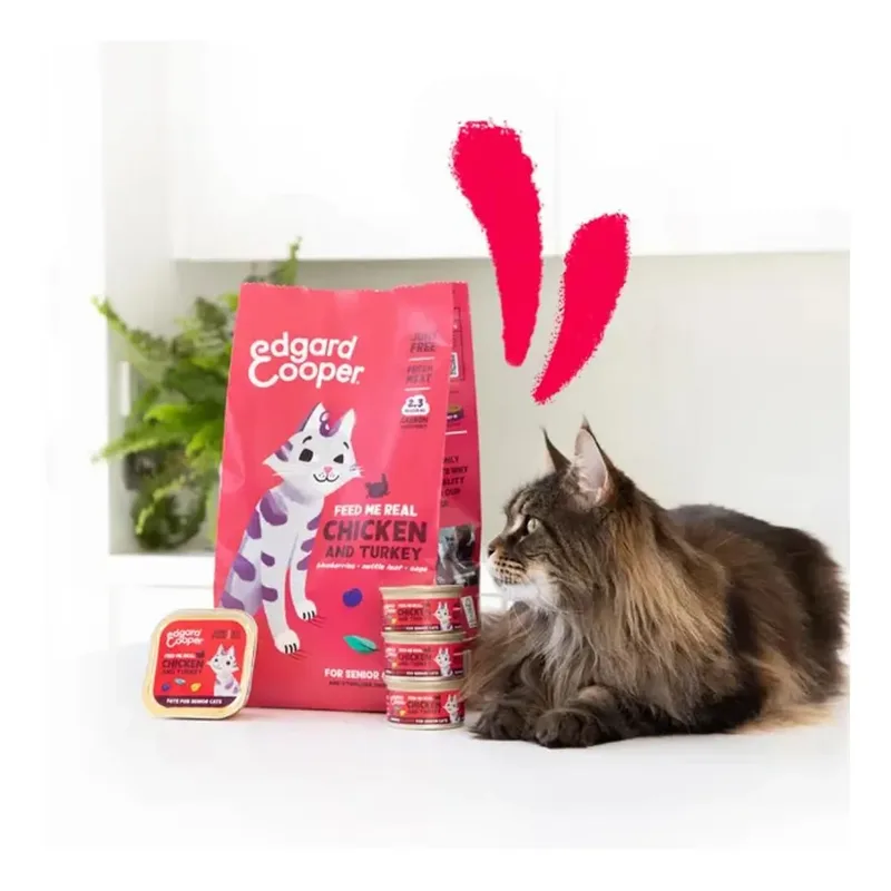 Kattenvoer Brokjes - Graanvrij - Verse Kalkoen & Kip - 2kg by Edgard & Cooper – product photo 3 of 4