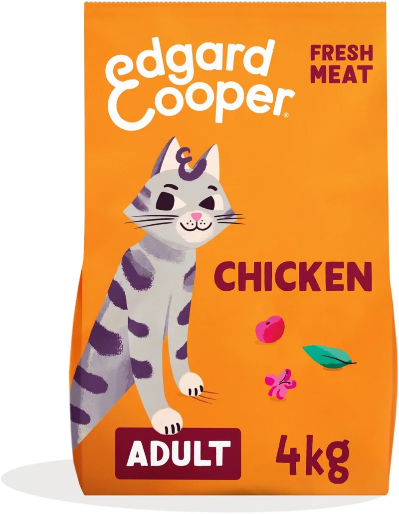 Kattenvoer Brokjes - Graanvrij - Verse Kip - 4kg de Edgard & Cooper – photo produit 1 sur 4