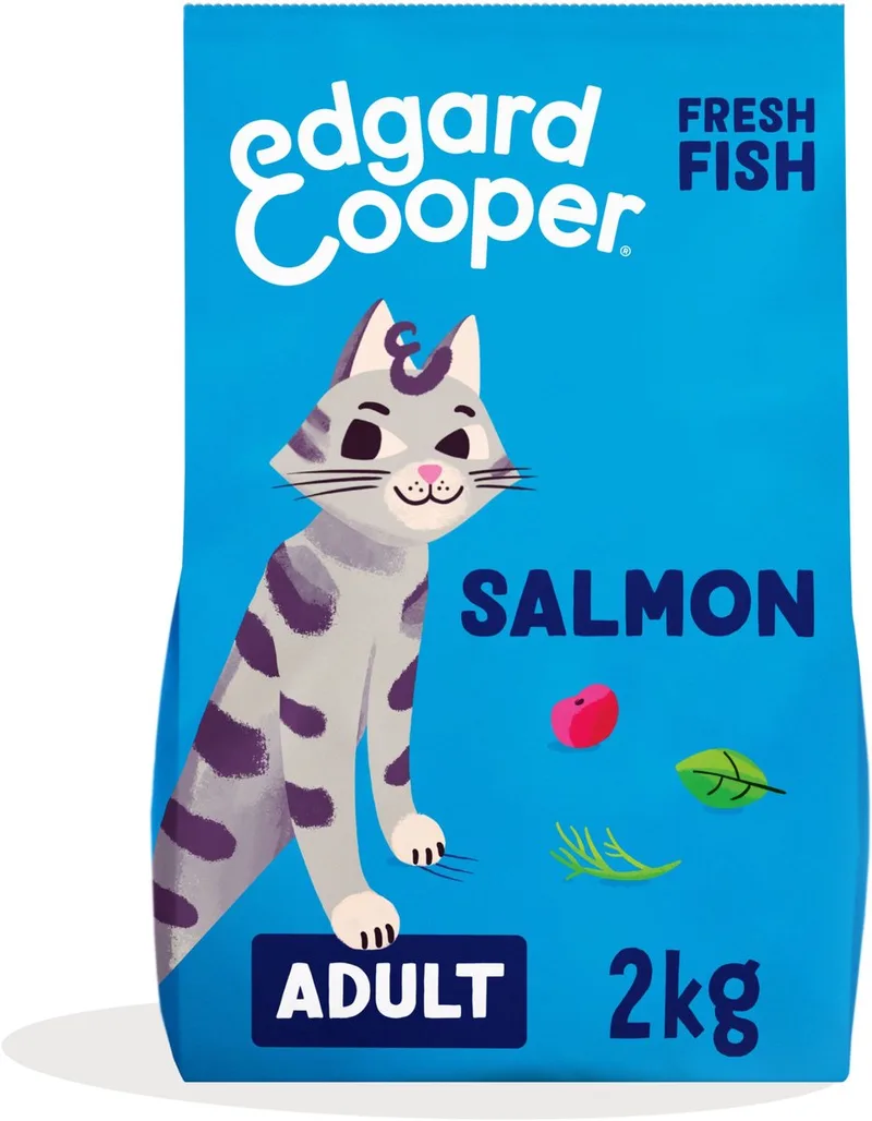 Kattenvoer Brokjes - Graanvrij - Verse Zalm - 2kg de Edgard & Cooper – photo produit