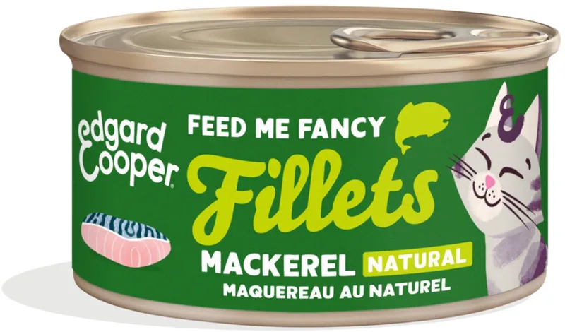 Kattenvoer Fillets Makreel - 24 x 70 gr - Voordeelverpakking by Edgard & Cooper – product photo