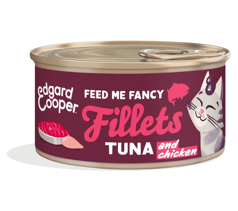 Kattenvoer Fillets Tonijn - Kip 70 gr de Edgard & Cooper – photo produit