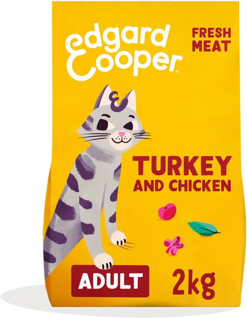 Kattenvoer - Graanvrij - Verse Kalkoen & Kip - 2kg de Edgard & Cooper – photo produit