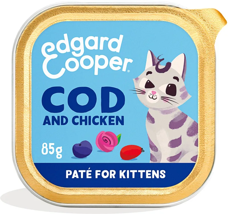 Kattenvoer Kitten Pate Kabeljauw - Kip 85 gr by Edgard & Cooper – product photo 1 of 4