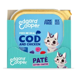 Kattenvoer Kitten Pate Kabeljauw - Kip 85 gr by Edgard & Cooper – product photo 3 of 4