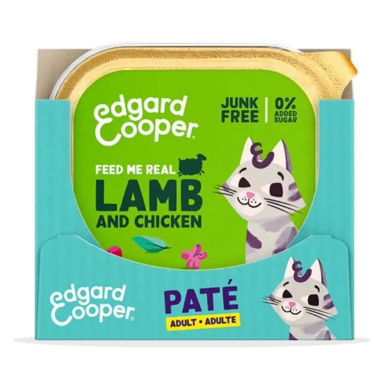 Kattenvoer Pate Lam - Kip 85 gr de Edgard & Cooper – photo produit 3 sur 4