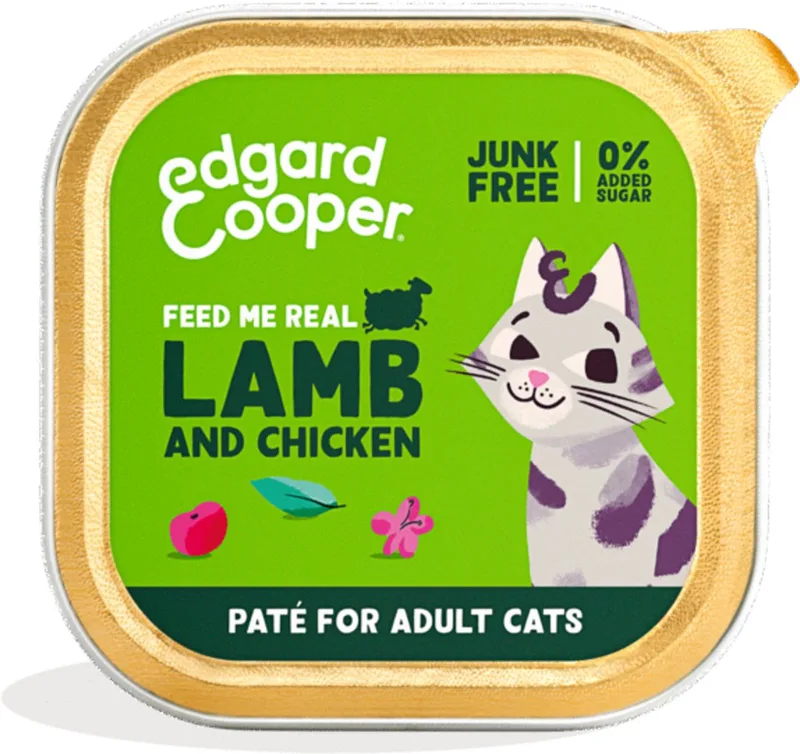 Kattenvoer Pate Lam - Kip 85 gr de Edgard & Cooper – photo produit 1 sur 4