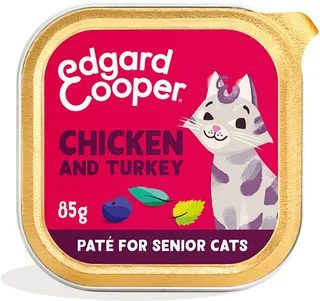 Kattenvoer Senior Pate Kip - Kalkoen 85 gr von Edgard & Cooper – Produktfoto 1 von 4