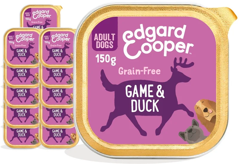 Kuipje Honden Natvoer Hondenvoer Wild - Eend - 11 x 150 gr by Edgard & Cooper – product photo