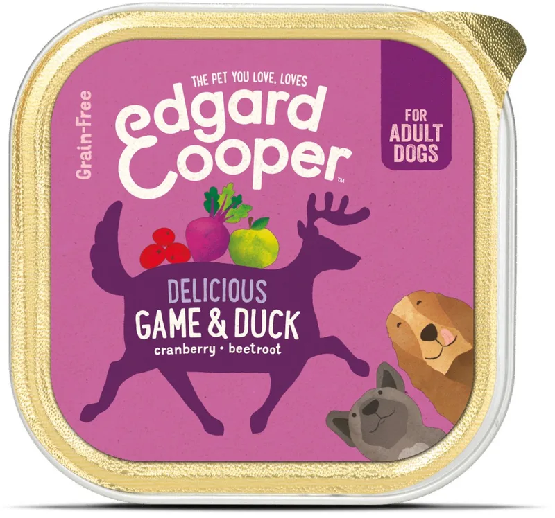 Kuipje Honden Natvoer Hondenvoer Wild - Eend 150 gr by Edgard & Cooper – product photo