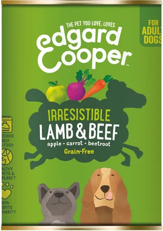 Nassfutter Für Hunde Mit Lamm Und Rind 400 G von Edgard & Cooper – Produktfoto 1 von 3