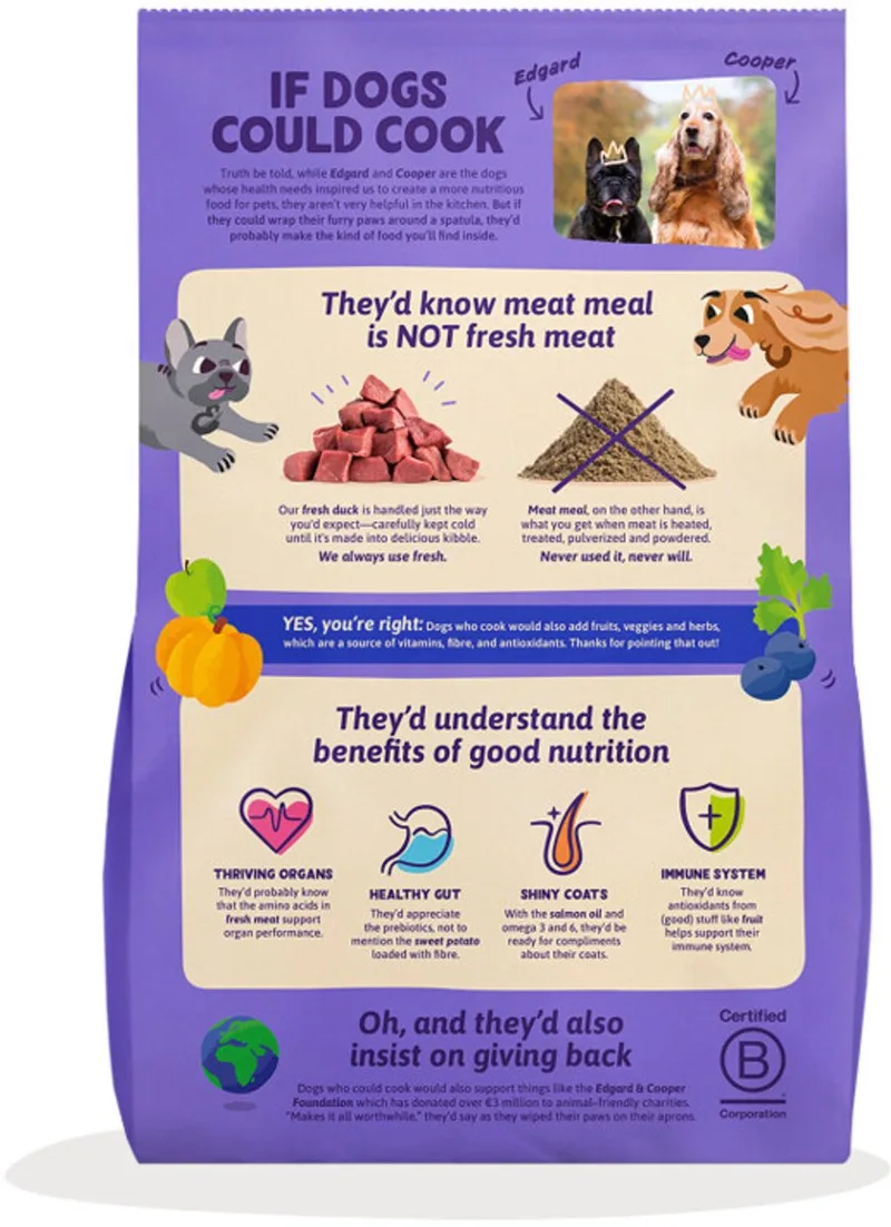 Medium Adult Dog Eend - Hondenvoer - 2.5 kg by Edgard & Cooper – product photo