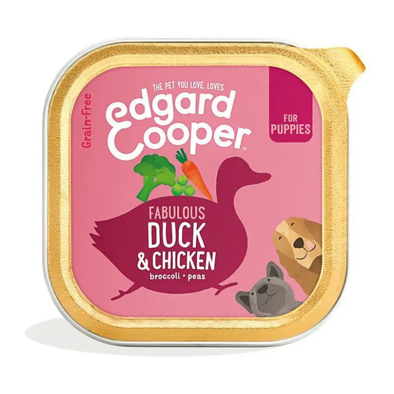 Nassfutter Für Welpen Mit Ente Und Huhn 300 G von Edgard & Cooper – Produktfoto 1 von 2