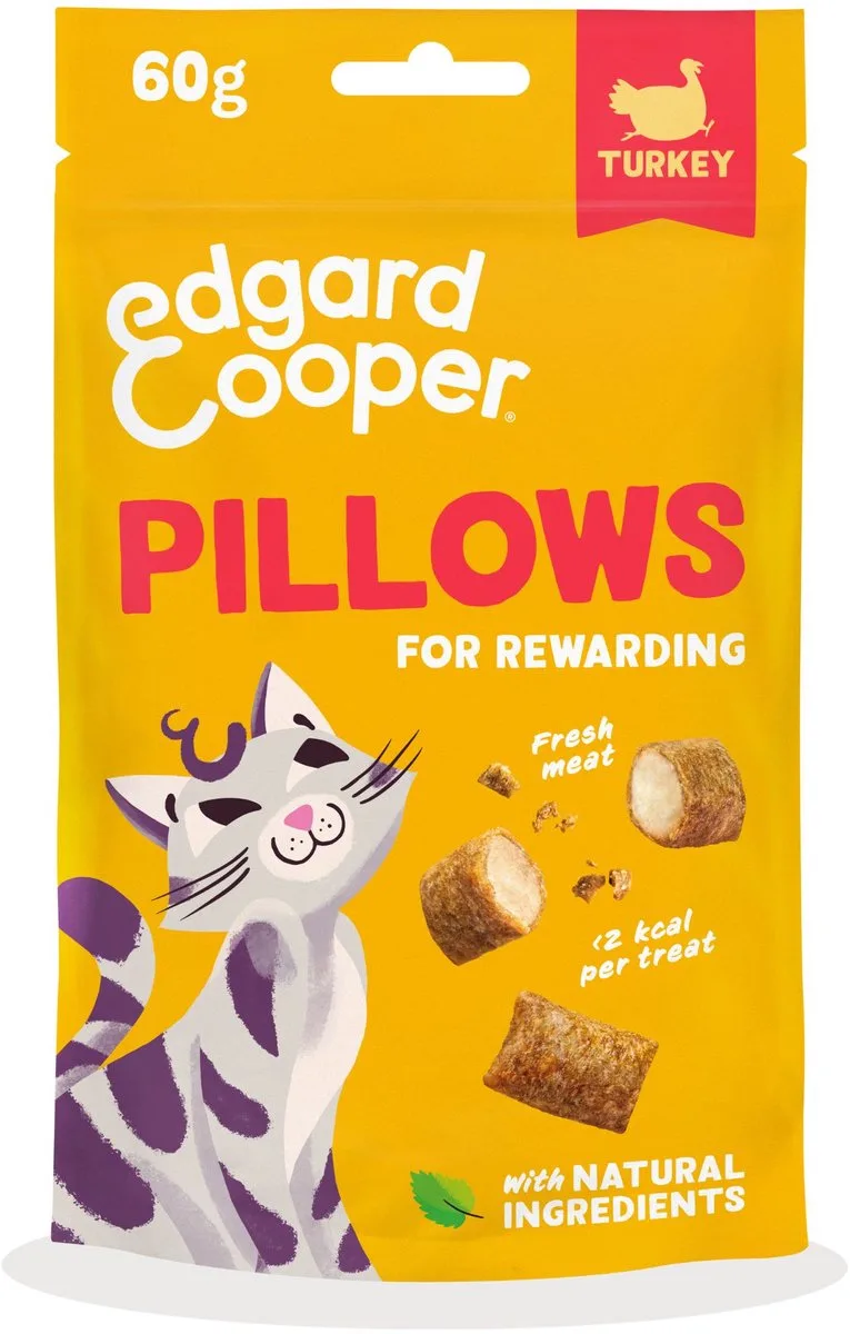 Pillows - Kattensnack - Kalkoen 60 g de Edgard & Cooper – photo produit