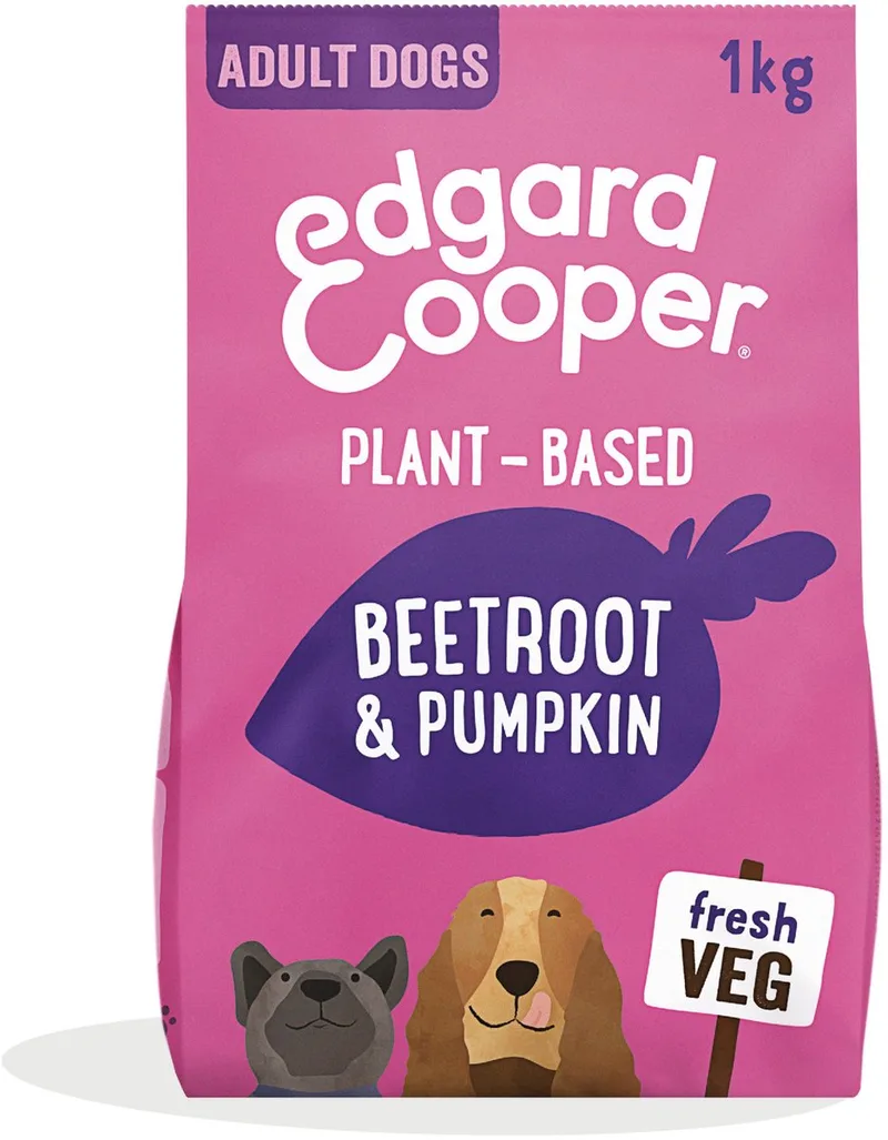 Plantbased Adult Rode Biet&Pompoen - Hondenvoer - 1 kg de Edgard & Cooper – photo produit