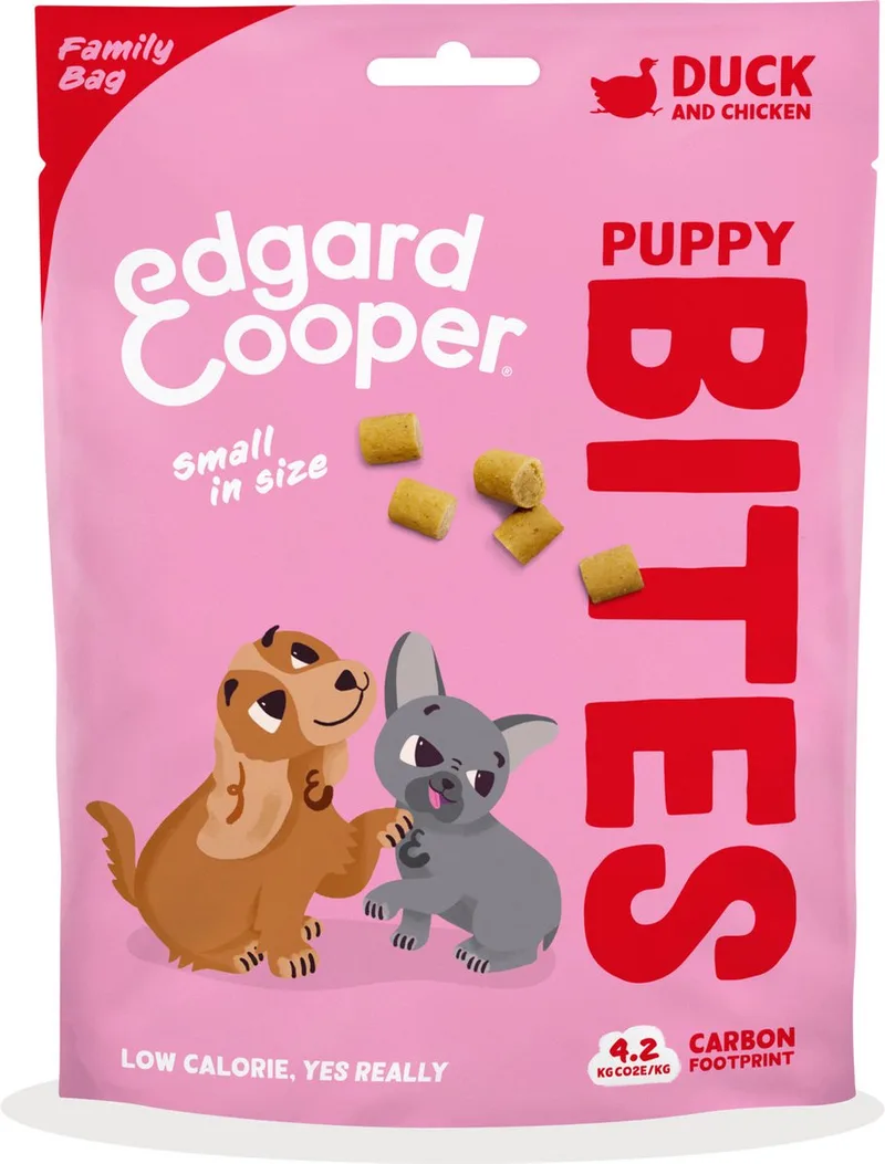 Puppy Bites Small Eend - Hondensnacks - 120 g by Edgard & Cooper – product photo