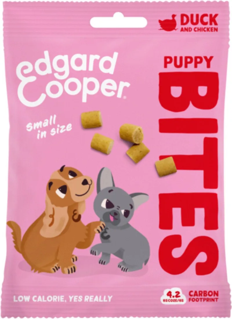 Puppy Bites Small Eend - Hondensnacks - 50 g by Edgard & Cooper – product photo