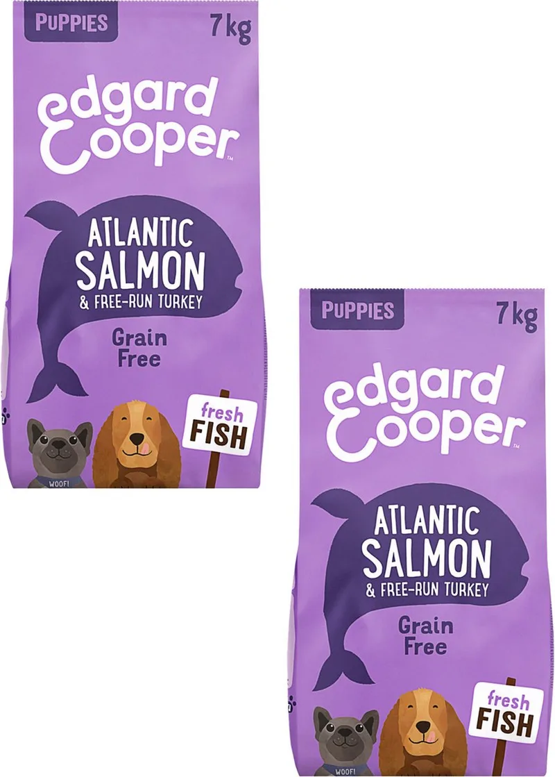 Puppy Graanvrij Zalm&Kalkoen - Hondenvoer - 2 x 7 kg von Edgard & Cooper – Produktfoto