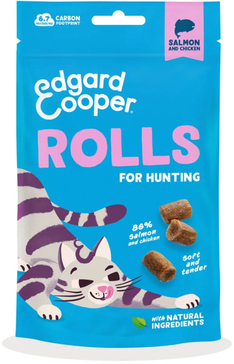 Rolls - Kattensnack - Zalm 45 g van Edgard & Cooper – productfoto