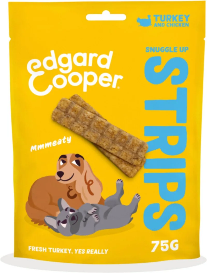 Strips 75 g - Hondensnacks - Kalkoen de Edgard & Cooper – photo produit