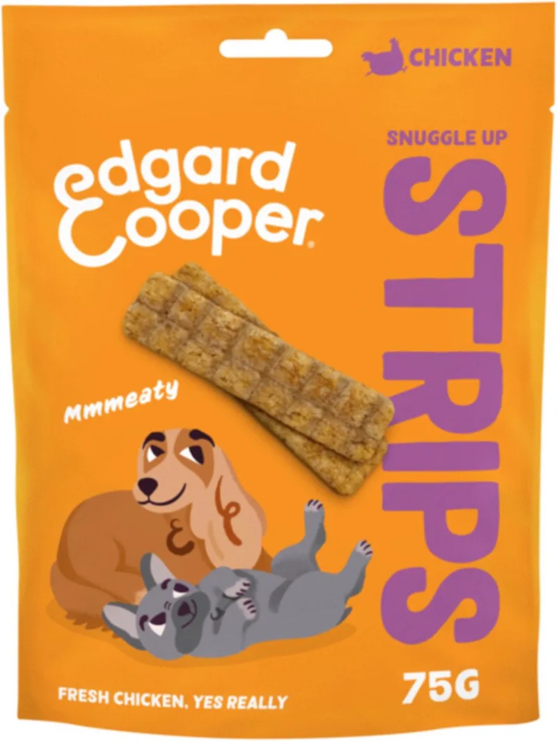 Strips 75 g - Hondensnacks - Kip by Edgard & Cooper – product photo
