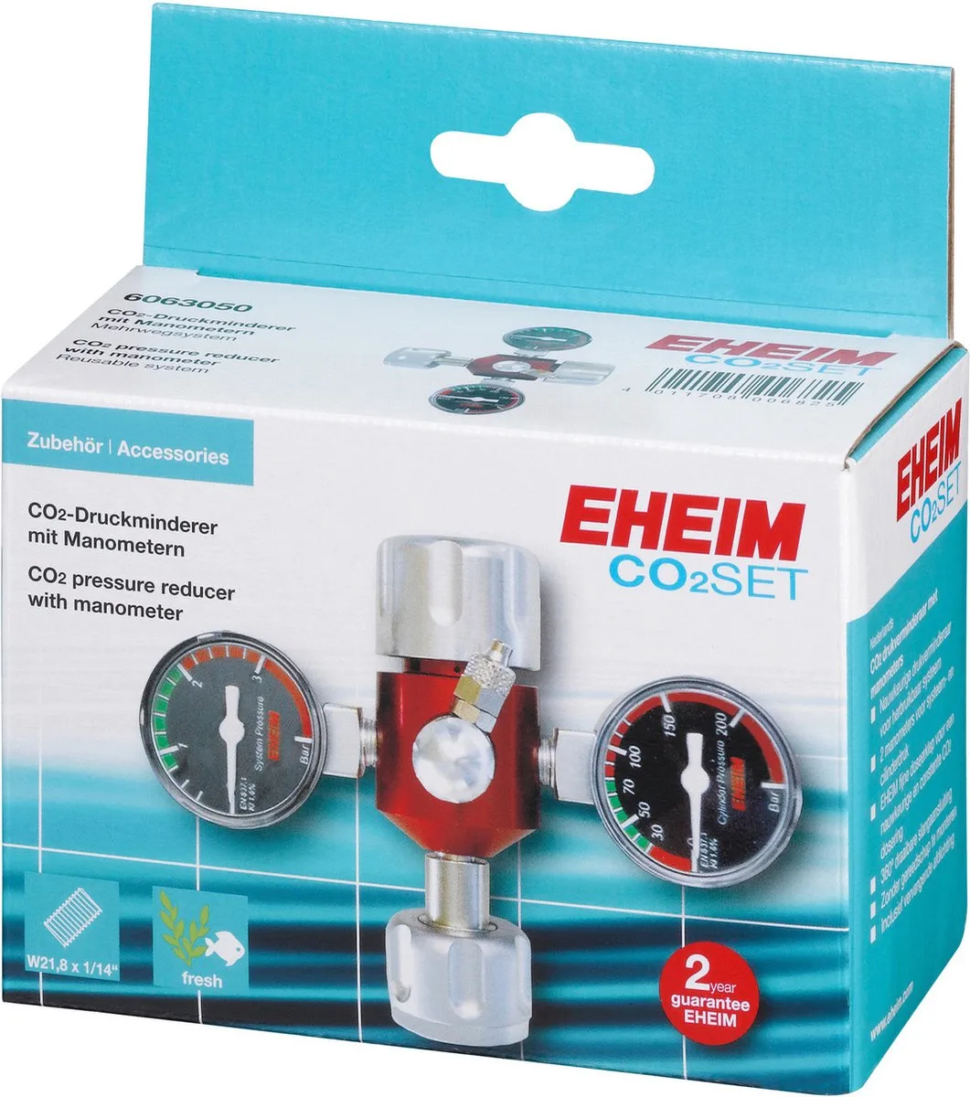 Drukverminderaar Met Manometer Voor Hervulbare Fles - Bemesting - Met Manometer by Eheim in Silver – product photo