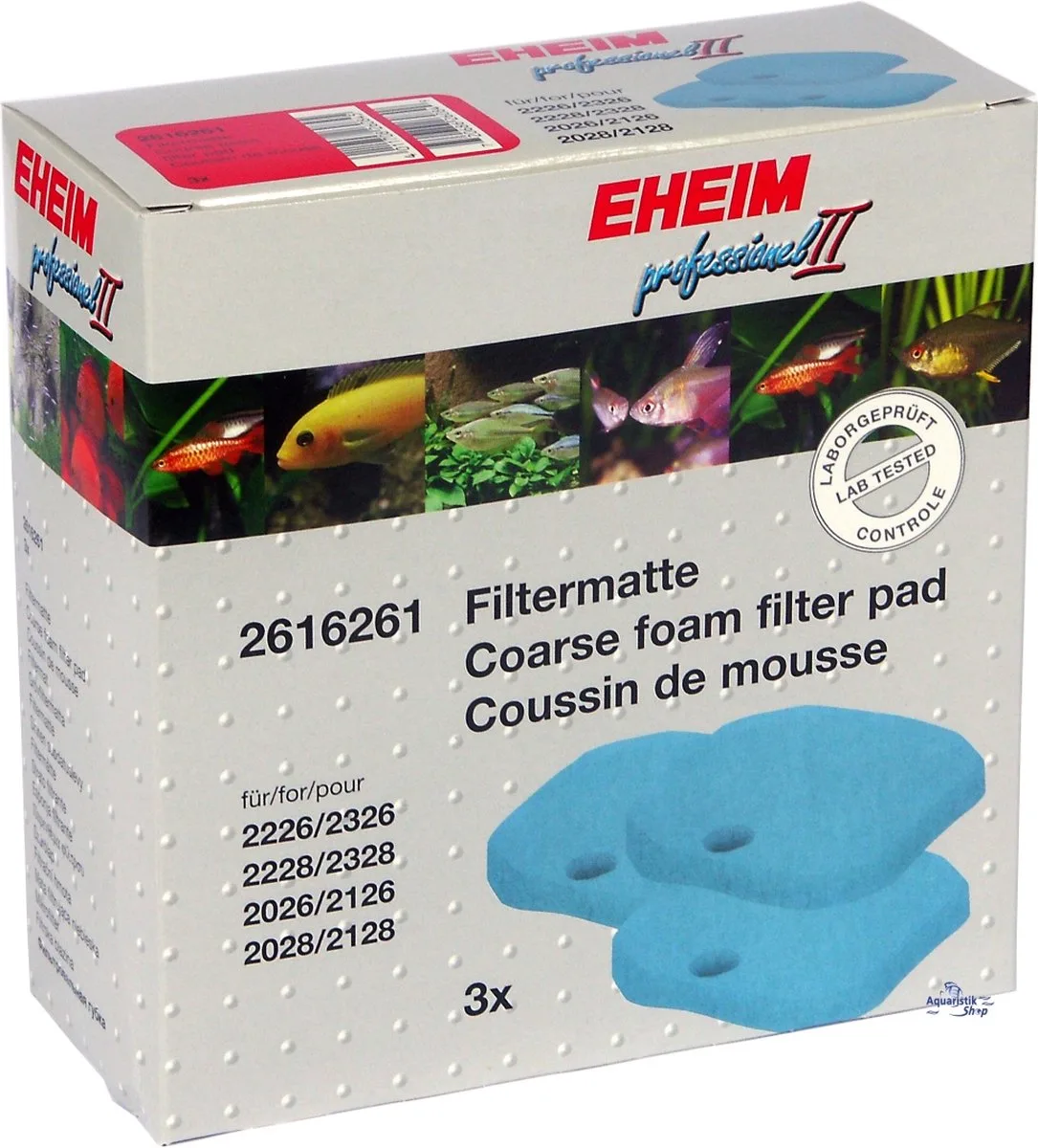 Schuimstof Filtermat Blauw Voor 2222/2224-2322/2324 3 Stuks van Eheim – productfoto