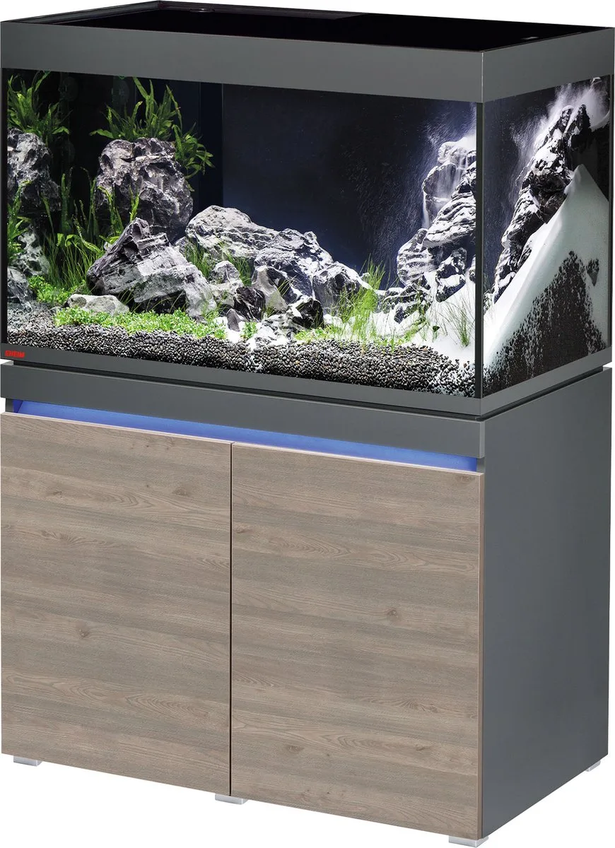 Set Incpiria 330 | 330L | 100 x 60 x 65 CM Graphit/Rustic Oak von Eheim in Graphit – Produktfoto