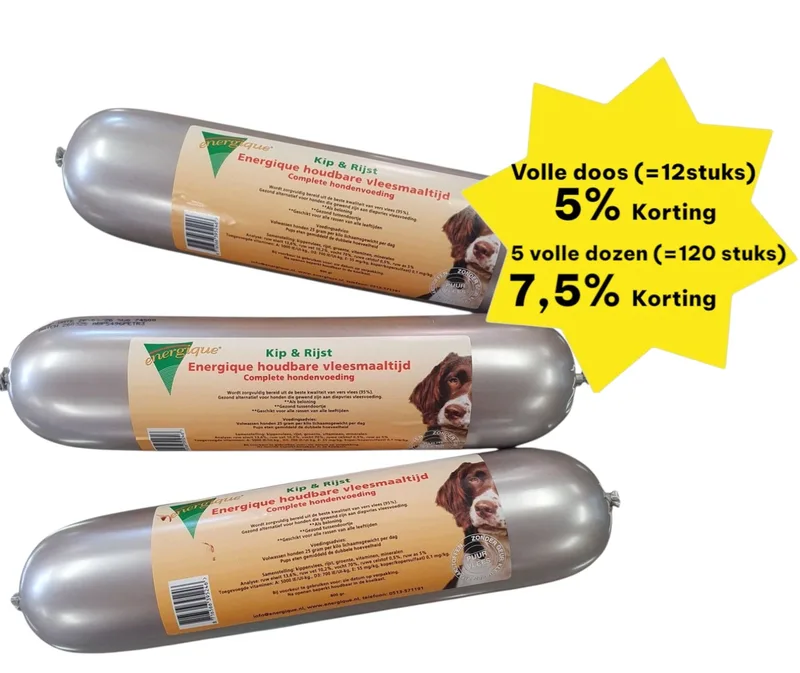 Houdbare vlees maaltijd 800gram, Kip & Rijst by Energique – product photo