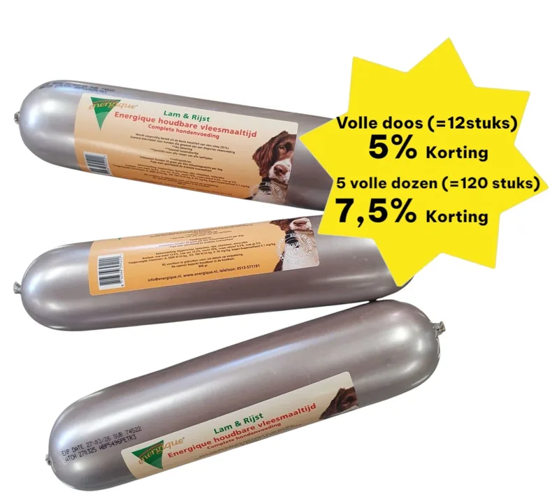 Houdbare vlees maaltijd 800gram, Lam & Rijst by Energique – product photo