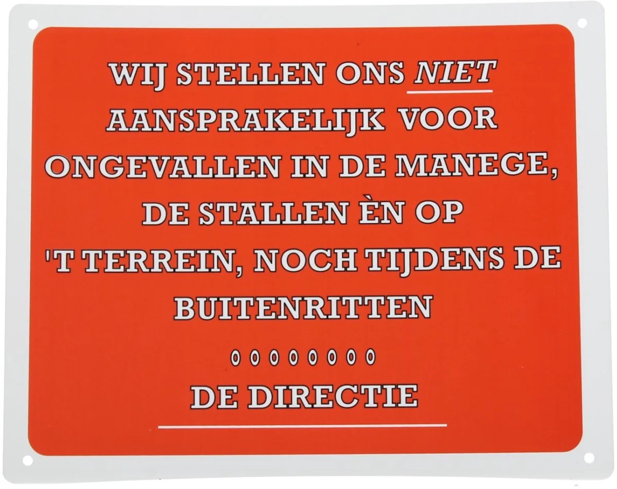 Bord Epplejeck Niet Aansprakelijk van Epplejeck – productfoto