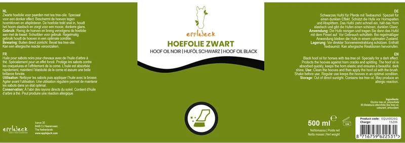 Hoefolie Epplejeck Tea Tree Olie Met Kwast by Epplejeck in Black – product photo