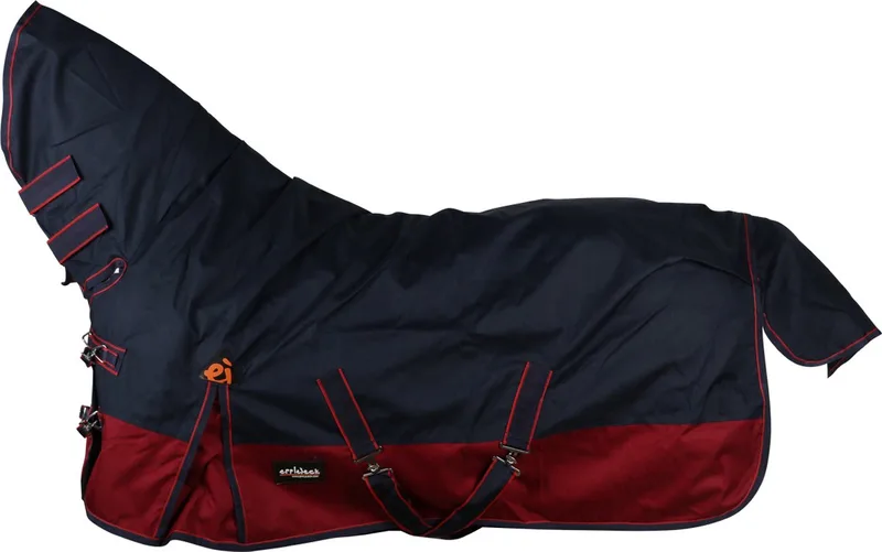 Outdoordeken Epplejeck Junior Full Neck 300gr - 115/155 by Epplejeck in Donkerblauw-rood – product photo