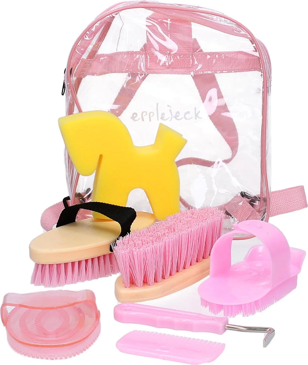 Poetsset In Rugzak Epplejeck van Epplejeck in Roze – productfoto
