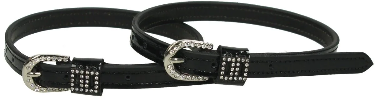 Sporenriemen Epplejeck Double Diamonds Lak Strass de Epplejeck en Noir – photo produit